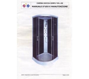 Cabina Doccia Eklis 90x90.Cabina Doccia Idromassaggio Eklis 90x90 Posot Class