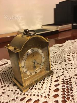 Antico orologio sveglia junghans in ottone con sp