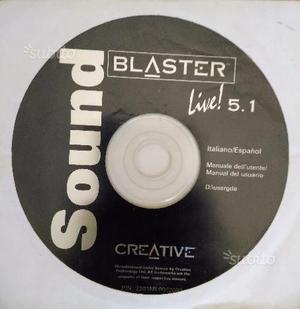 Scheda audio sound blaster live 5.1 +cd drivers