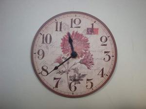 Orologio floreale da parete diametro 17 cm. romantic-country