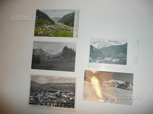 5 Cartoline antiche Val di Fiemme e Val di fassa