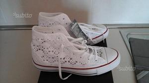 all star bianche con pizzo