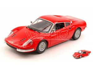 Bburago BUR FERRARI DINO 246 GT RED 124 Modellino 20180217193619