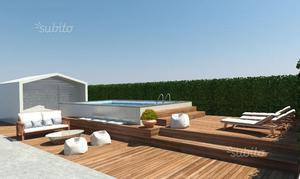 Piscina Fuori Terra Con Solarium In Legno Posot Class