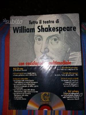 TUTTO IL TEATRO di W.Shakespeare con CD-ROM. NUOVO