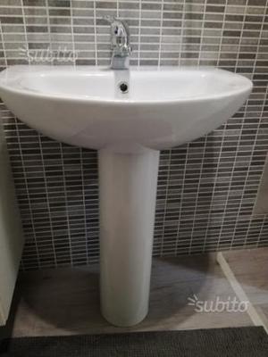 Lavandino Bagno Con Colonna Dolomite.Lavabo Colonna Champagne Posot Class