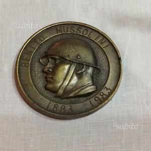 Medaglia Primo Centenario nascita Mussolini