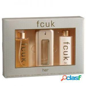 Fcuk gift set confezione regalo 100 ml edt + 250 ml lozione