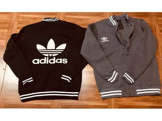 felpa adidas nera con zip