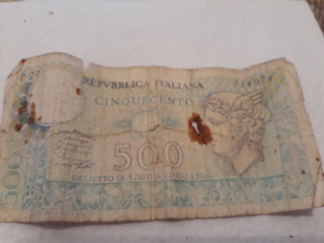 500 Lire Di Carta Posot Class