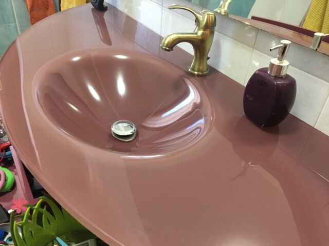 Mobile Bagno Lavabo Cristallo.Lavabo In Cristallo Posot Class