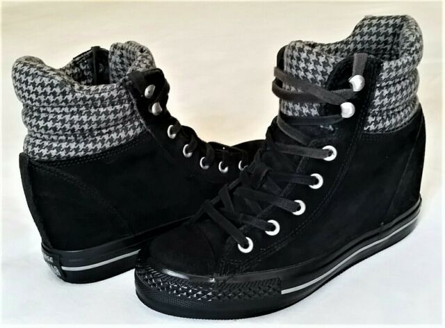 all star nere con zeppa