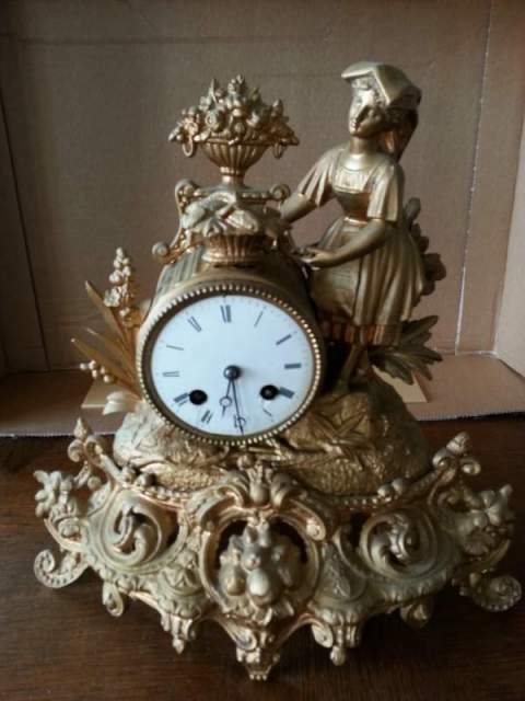 Antico orologio a pendolo parigina napoleone iii