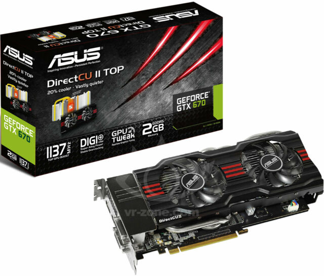 ASUS NVIDIA GeForce GTX670 Direct CU II Top scheda video