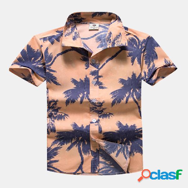 Camicie estive di stampa cocco cocco stile hawaiano 3D
