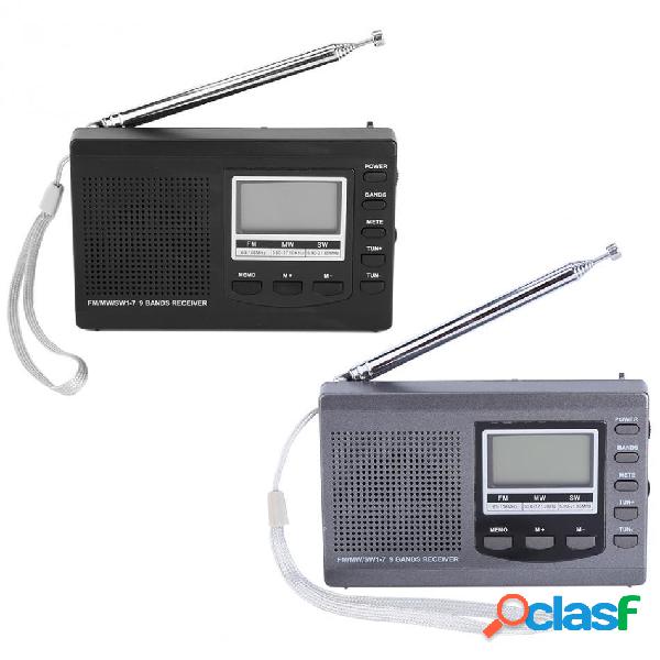 HRD-310 Mini sveglia FM MW digitale portatile FM Radio