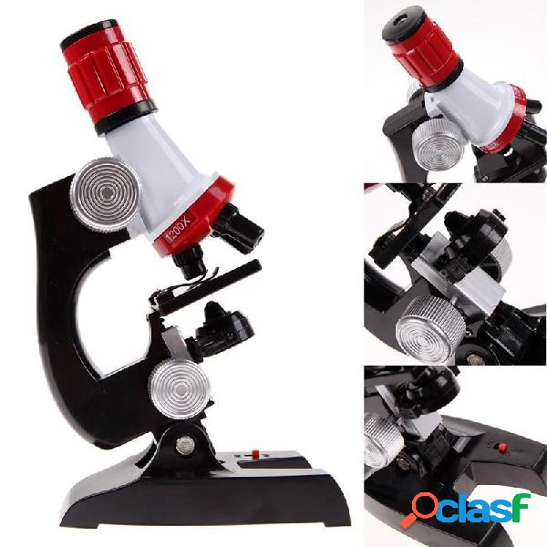 Microscopio Kit Lab LED 100X 100X 1200X Giocattolo educativo