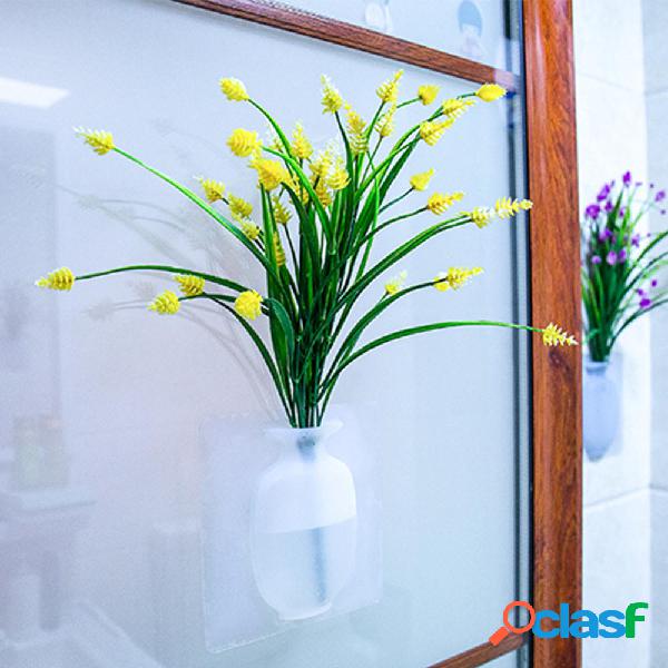 Vaso da fiori in silicone con vaso da appendere a parete per