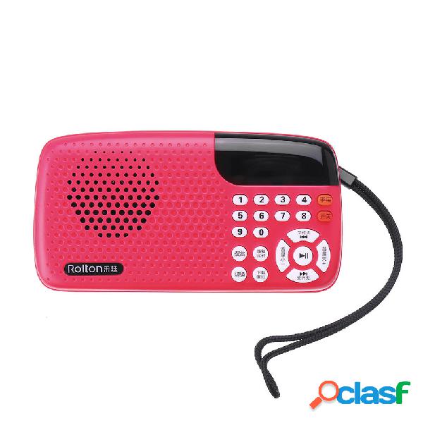 Rolton W105 Mini FM portatile FM Radio Altoparlante musicale