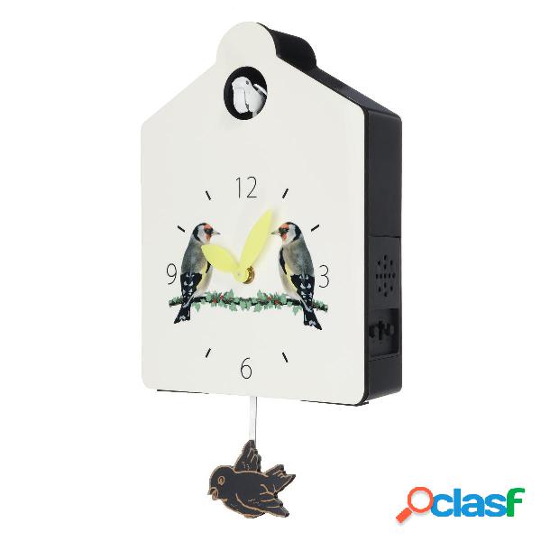 Antico orologio a cucù in legno Bird Time Bell Swing Alarm