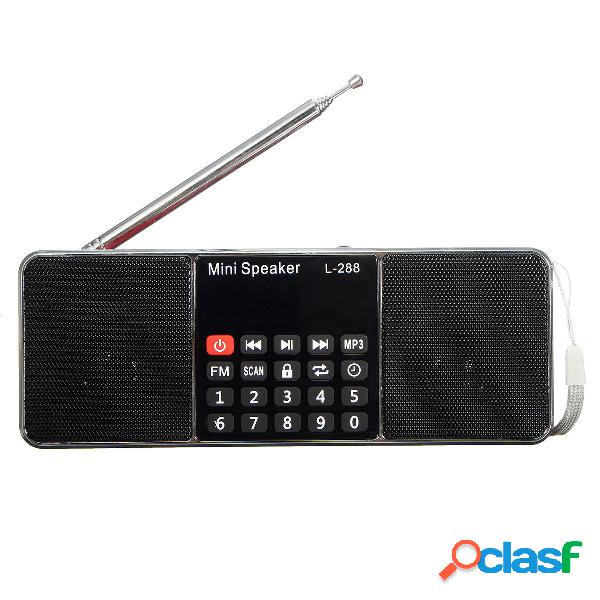 L-288 Mini portatile LCD FM Radio Lettore musicale MP3