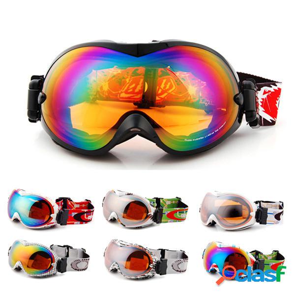 UV Protezione sci Snowboard Skate Goggles Occhiali Eyewear