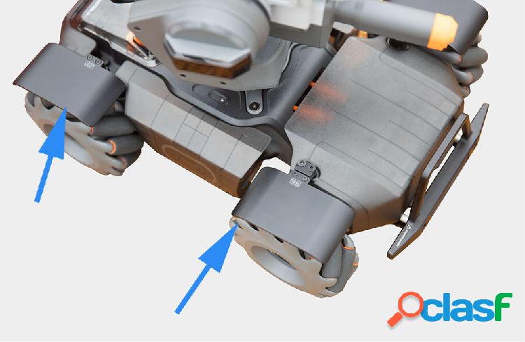 Parafango paraspruzzi ruota CNC per robot RC DJI RoboMaster