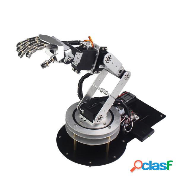 LOBOT 6DOF Metal RC Robot Arm Musica programmabile MP3 con