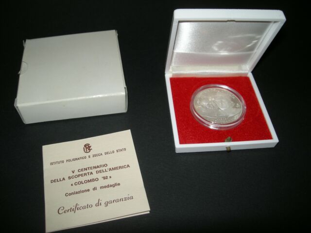COLOMBO 92 - medaglia commemorativa in argento