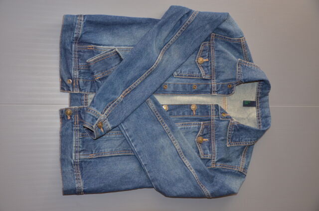 Giubbotto di jeans benetton tg 2xl (160 cm,  anni)