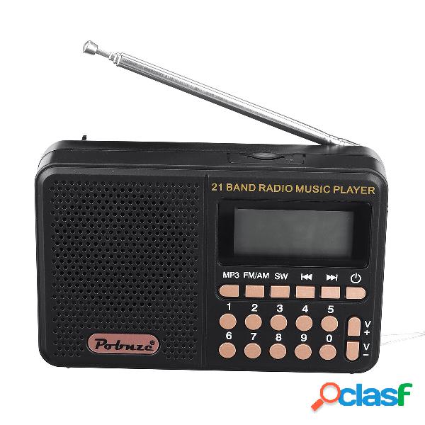 [EU] Mini Radio Lettore musicale Portatile (Rosso)