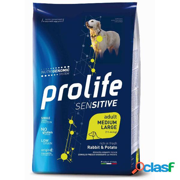 Prolife Adult Sensitive Coniglio e Patate 10 kg (GRATIS