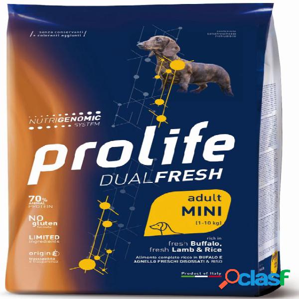 Prolife cane dual fresh adult mini bufalo agnello 2 kg -