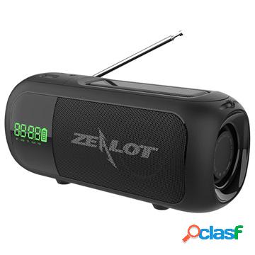 Zealot A5 Solar Bluetooth Speaker / FM Radio with LED Light