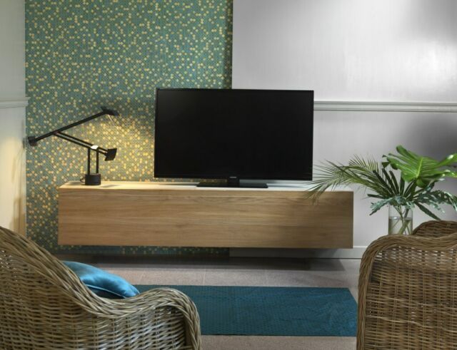 Porta tv a parete in legno di pino. Cod 