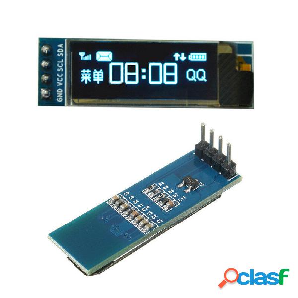 0.91 Pollici 128x32 IIC I2C Blu OLED Display LCD Fai da Te