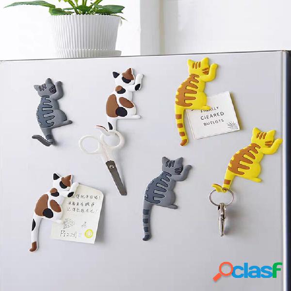 1 PC Cartoon Cat Animal Magnetic Home Babys Magnete per
