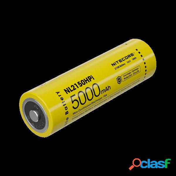 1 Pz NITECORE NL2150HPi 21700 Li-ion Batteria 5000 mAh 15A