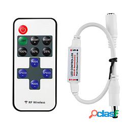 1 pz 11 tasti rf led strip controller mini dimmer rf