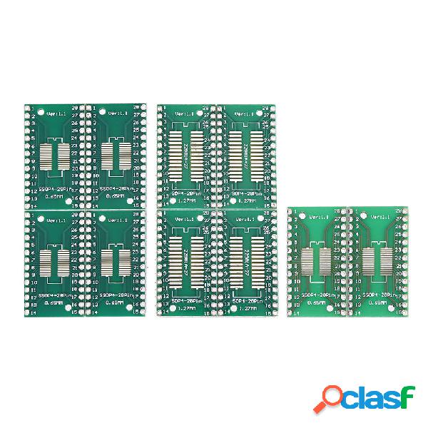 10 pz TSSOP28 SSOP28 a DIP28 SOP28 Trasferimento PCB Board