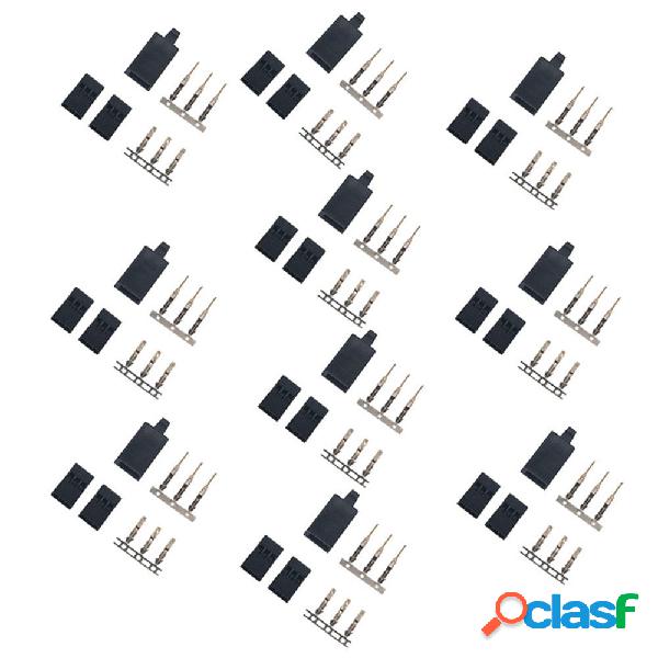 10 set RJXHOBBY Servo Connettore spina maschio femmina per