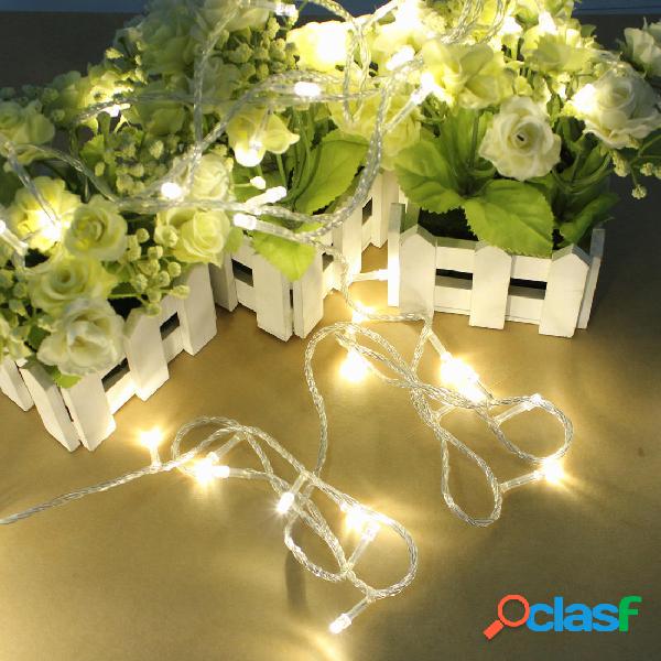 100 LED Luce bianca calda da 10 m per decorazioni natalizie.