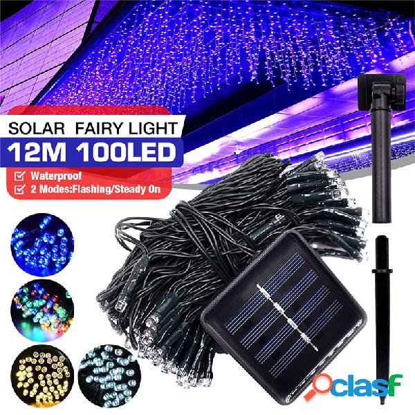 100LED 12M solare Power Fairy String Lights Christmas Party
