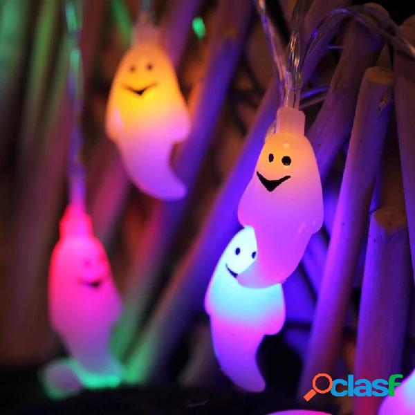 10/20 LED Bianco Colorful Stringa di luce Halloween Ghost