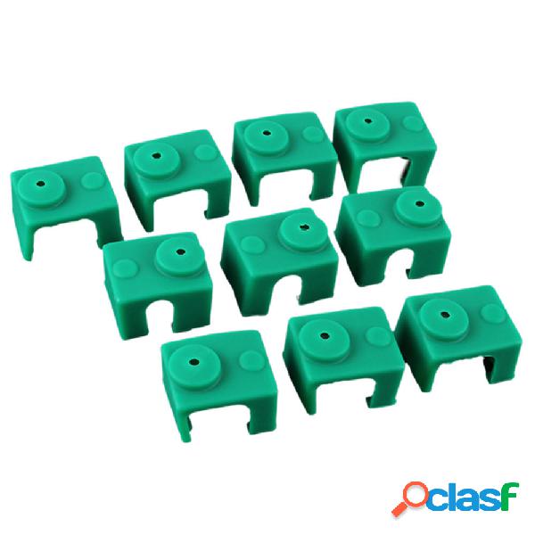 10Pcs Custodia verde Silicone per copertura protettiva per