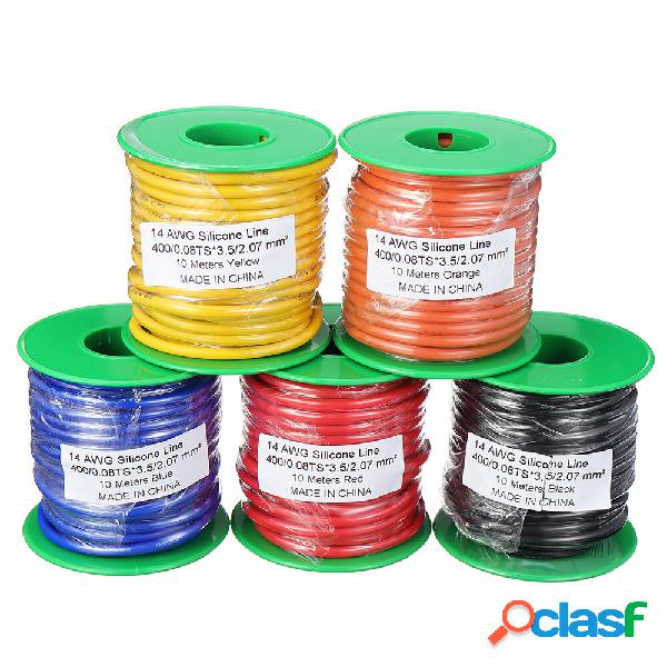 10m 14AWG Wire Soft Silicone Cavo Filo ad alta temperatura