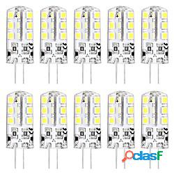 10pcs g4 lampadine a led bi-pin 3w 24led perline smd 2835