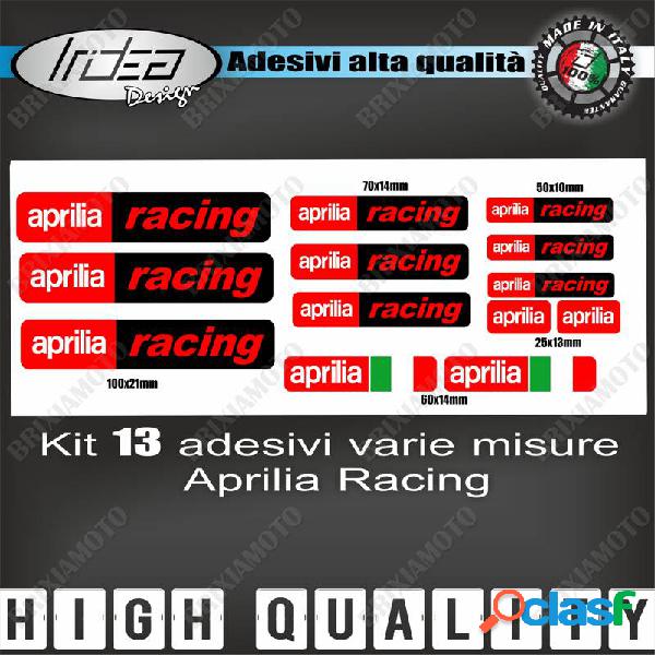 13 adesivi racing sponsor moto
