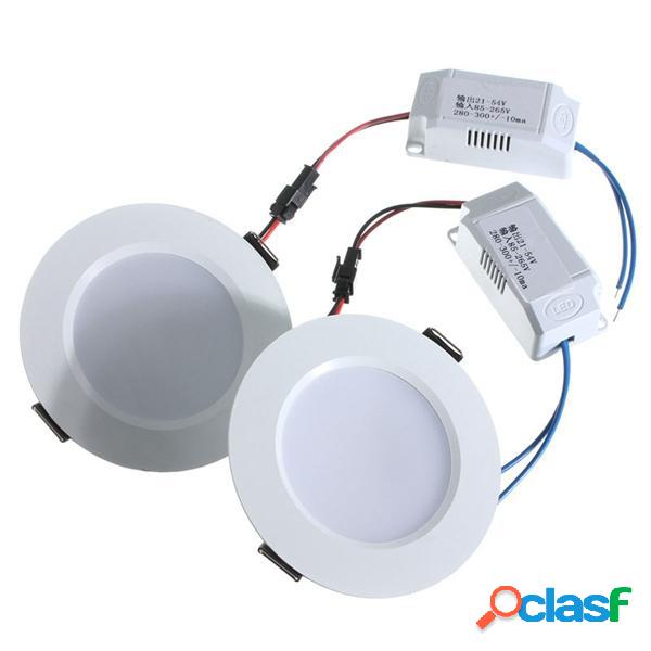 1/5 / 10pcs 3W rotondo LED pannello da incasso a soffitto