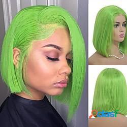 150 densitàlime verde del merletto dei capelli umani bob